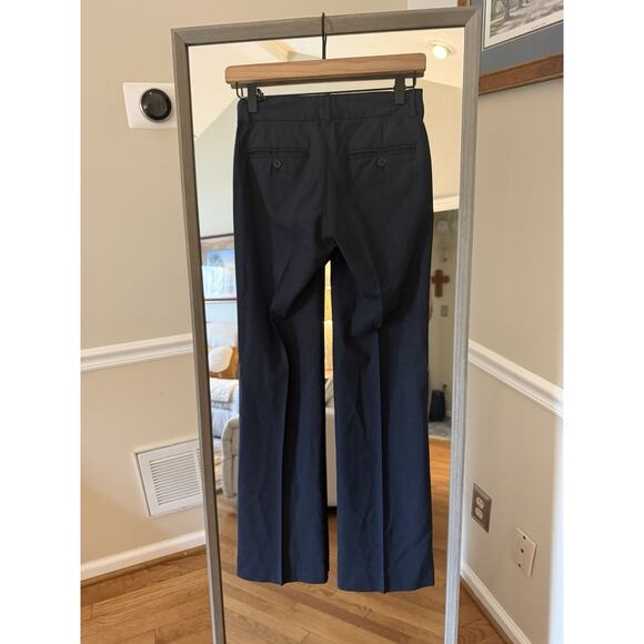 Theory Tailored Wide Leg Slacks Size 0 | Office Wear Elegant Black Pants - Picture 4 of 5